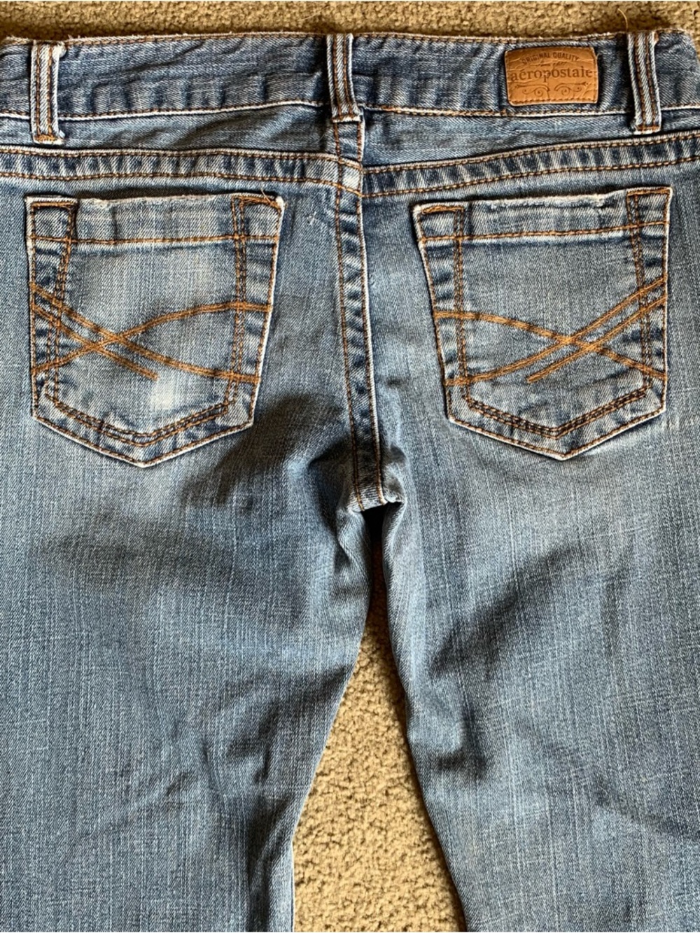 Women’s Y2k Aeropostale Light Blue Hailey Skinny Flare Bootcut Jeans 5 Regular - Picture 12 of 12